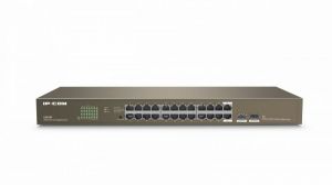 IP-COM / G1024F 24-Port Gigabit Unmanaged Switch with 2 SFP Slots