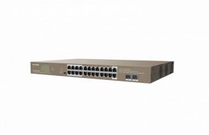 IP-COM / G1126P-24-410W 24GE+2SFP Ethernet Unmanaged Switch With 24-Port PoE