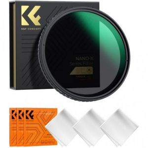 K&F Concept / ND2-ND32 49mm Variable ND Lens Filter + 3db trlkend