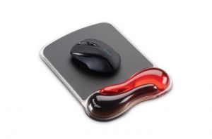 Kensington / Duo Gel Mouse Pad Wrist Rest Black/Red