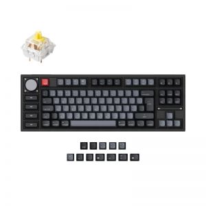 Keychron / Q3 Pro QMK Custom RGB Banana Switch Mechanical Keyboard Carbon Black UK