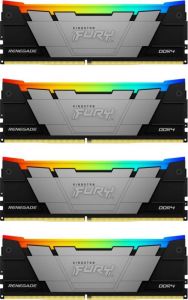 Kingston / 128GB DDR4 3200MHz Kit(4x32GB) Fury Renegade RGB Black