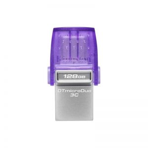 Kingston / 128GB DT microDuo 3C USB3.2 Silver/Purple