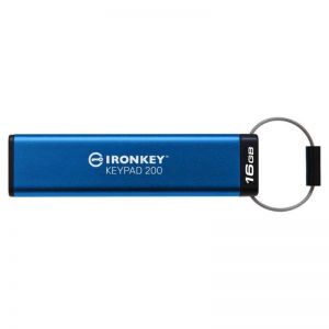 Kingston / 16GB IronKey Keypad 200 USB3.2 Blue