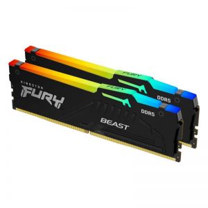 Kingston / 32GB DDR5 6000MHz Kit(2x16GB) Fury Beast RGB Black