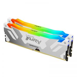 Kingston / 32GB DDR5 6000MHz Kit(2x16GB) Fury Renegade RGB White/Silver