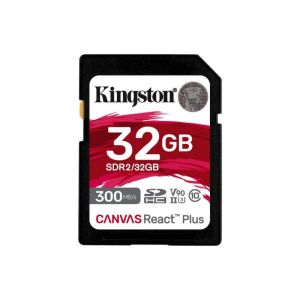 Kingston / 32GB SDHC Class10 UHS-II U3 V90 Canvas React Plus