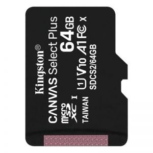 Kingston / 64GB microSDXC Canvas Select Plus 100R A1 C10 Card adapter nlkl