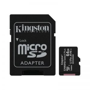 Kingston / 64GB microSDXC Canvas Select Plus 100R A1 C10 Card + adapterrel