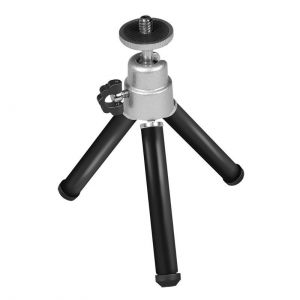Logilink / Portable mini tripod height adjustable 360 rotation Black