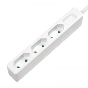 Logilink / Socket outlet 3-way slim 1, 5m White