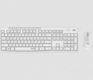 Logitech / MK295 Silent wireless keyboard +mouse White HU