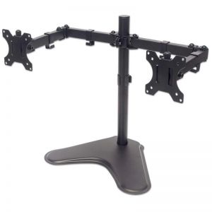 Manhattan / Universal Dual Monitor Stand with Double-Link Swing Arms