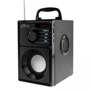 Media-Tech / MT3179 Boombox Silver Bluetooth Speaker Black