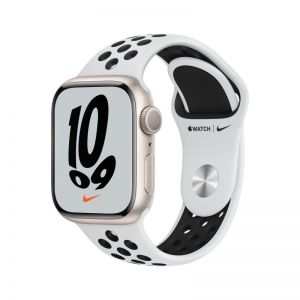  / Apple Watch Nike S7 GPS 41mm Starl.AluCase-Platin/Black Band