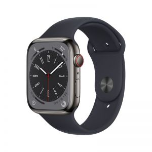  / Apple Watch S8 CELL 45mm Graphite S.Steel Case/Midn Sp.Band