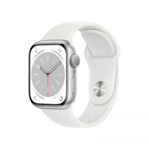  / Apple Watch S8 GPS 41mm Silver Alu.Case/White Sp.Band