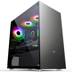 MS / Fighter S300 Gaming Tempered Glass Window Grey