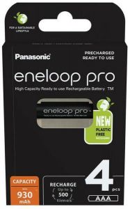 Panasonic / Eneloop Pro 930mAh AAA Ni-MH akkumultor 4db/csomag