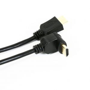 Platinet / Omega HDMI 1.4 Gold Angular cable 5m Black