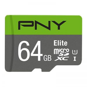 PNY / 64GB microSDXC Elite Class 10 UHS-I + adapterrel