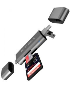 Raidsonic / Adapter IcyBox ext. Kartenleser USB/microUSB/USB-C > SD/mSD retail