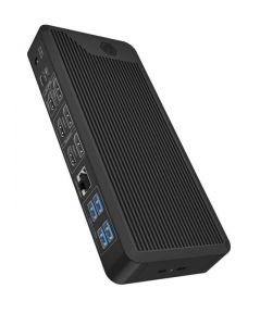 Raidsonic / IcyBox IB-DK2280AC 13-in-1 DisplayLink Hybrid DockingStation with four video outputs