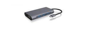 Raidsonic / IcyBox IB-DK4040-CPD USB Type-C DockingStation with two video interfaces