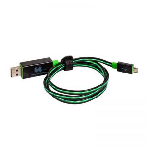 Realpower / micro USB LED floating 74, 5cm cable Green