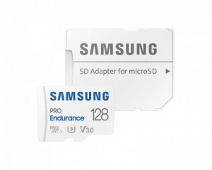 Samsung / 128GB microSDXC Class10  U3 V30 PRO Endurance + adapterrel