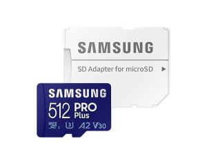 Samsung / 512GB microSDXC Pro Plus (2021) Class10 U3 A2 V30 + Adapter