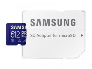 Samsung / 512GB microSDXC Pro Plus Class10 U3 A2 V30 + adapterrel