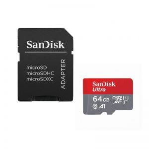 Sandisk / 64GB microSDHC Ultra Class 10 UHS-I A1 + adapterrel