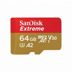 Sandisk / 64GB microSDXC Class 10 U3 V30 A2 Extreme for Mobile Gaming