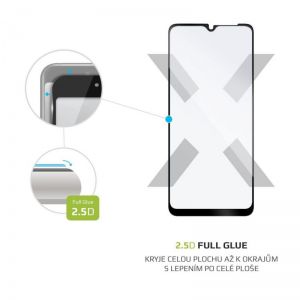 FIXED / Tempered glass screen protector Full-Cover for Samsung Galaxy A12,  full screen bonding,  black