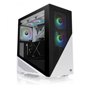Thermaltake / Divider 370 TG Snow ARGB Mid Tower Chassis Tempered Glass White/Black