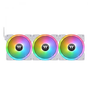 Thermaltake / SWAFAN EX12 ARGB PC Cooling Fan White TT Premium Edition (3-Fan Pack)