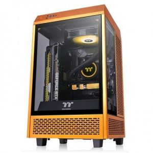 Thermaltake / The Tower 100 Mini Tempered Glass Metalic Gold