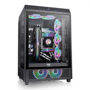Thermaltake / The Tower 500 Mid Tower Chassis Tempered Glass Black