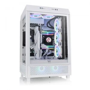 Thermaltake / The Tower 500 Snow Mid Tower Chassis Tempered Glass White