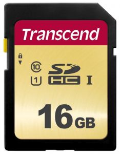 Transcend / 16GB SDXC SDC500S Class 10 U1 V30