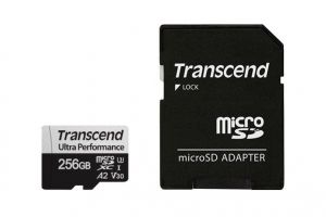 Transcend / 256GB microSDXC USD340S Class 10 U3 V30 A2 + adapterrel