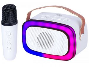 Trevi / XR8A01 Mini Bluetooth Karaoke Party Speaker for Kids White