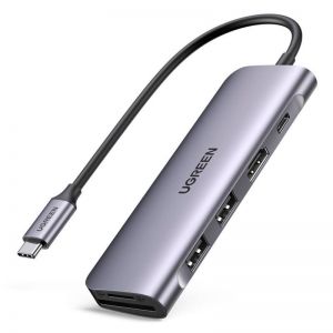 UGREEN / Revodok USB-C 6-in-1 Hub with 4K HDMI Grey