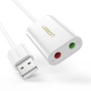 UGREEN / USB-A To 3.5mm External Stereo Sound Adapter 15cm White