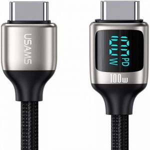 Usams / U78 Type-C To Type-C 100W PD Fast Charging & Data Cable 1, 2m Black