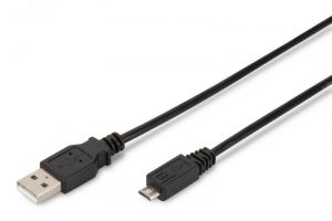 Digitus / USB 2.0 connection cable,  type  A - micro B