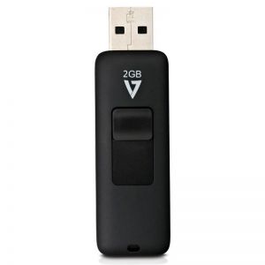 V7 / 2GB Slide-In connector USB2.0 Black