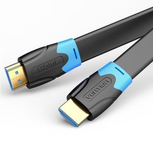 Vention / Flat HDMI A male - HDMI A male cable 1m Black