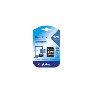 Verbatim / 128GB MicroSDXC Premium UHS-I Class10 + Adapter
